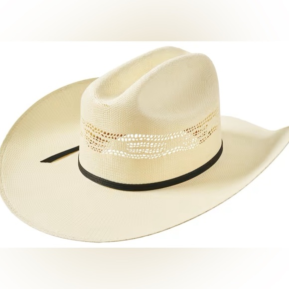 Cavender's Other - Men's Cavender's ranch ivory Bangora vented straw cowboy hat OS/ NWT
